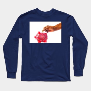 Piggy Bank Saving For A Rainy Day Long Sleeve T-Shirt